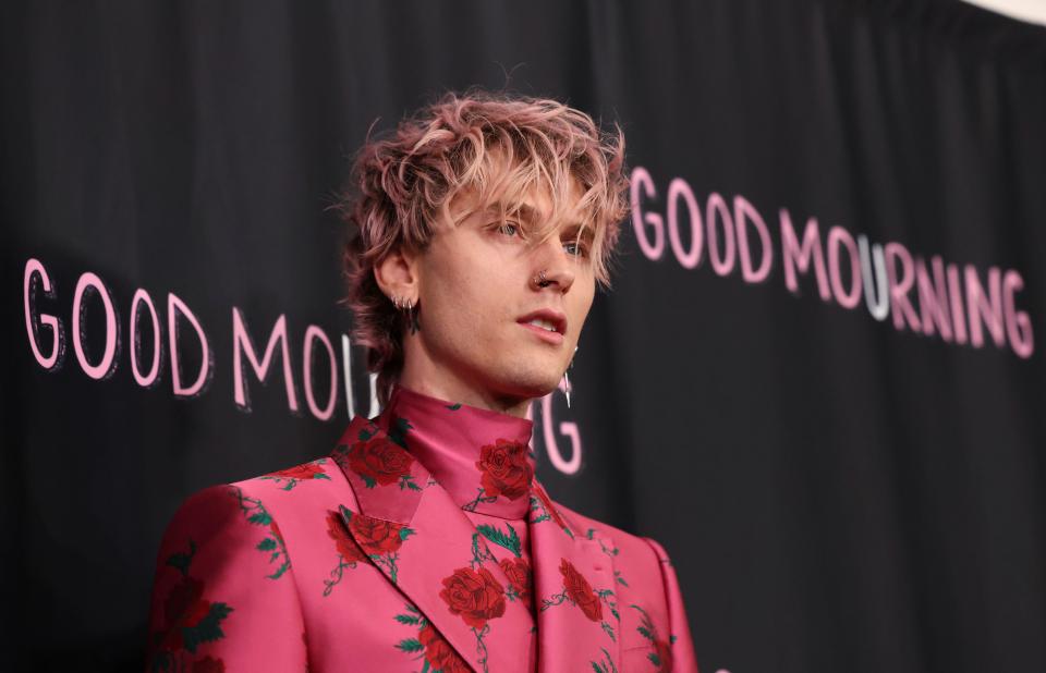 Director Machine Gun Kelly attends a premiere for the film Good Mourning in West Hollywood, California, U.S. May 12, 2022. REUTERS/Mario Anzuoni