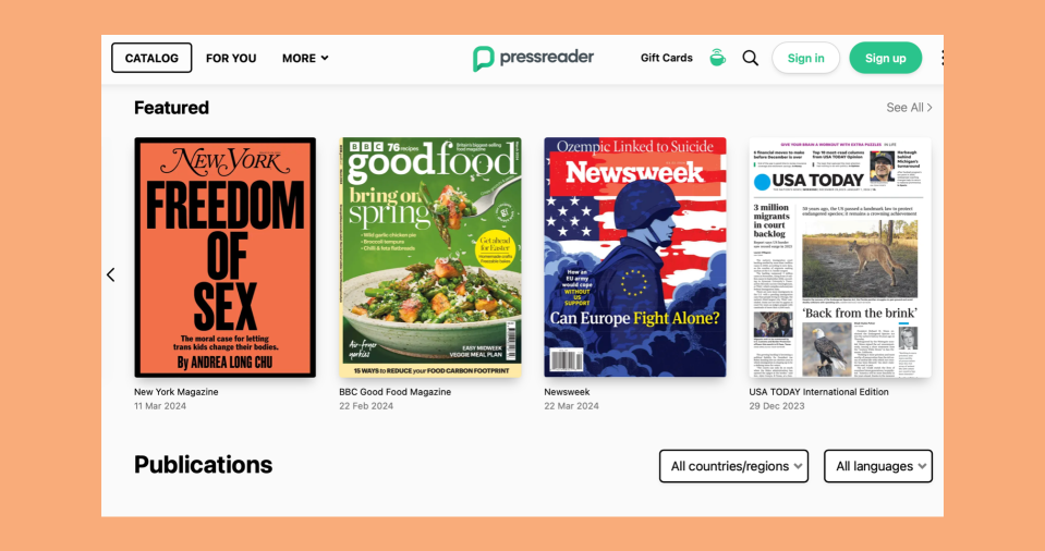 Libraries: Not just for books. <em>Screenshot: Pressreader</em>