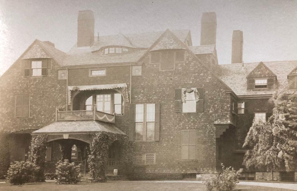 This historical photo shows the estate called Lyndermere just off Jerusalem Road in Cohasset. The property was purchased by Boston bicycle tycoon Col. Albert Pope in 1892 and became his summer home and a popular place for visitors. It is now a 10-unit condo building.