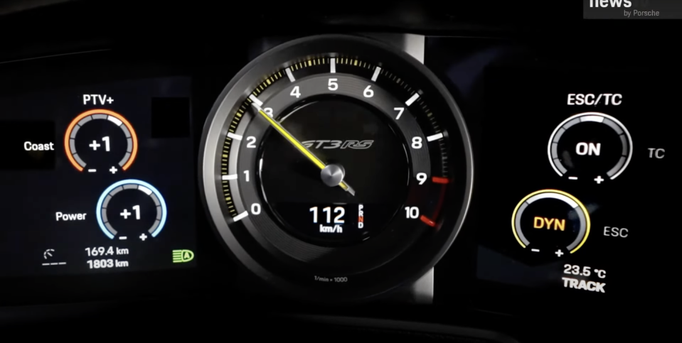 gt3 rs gauges