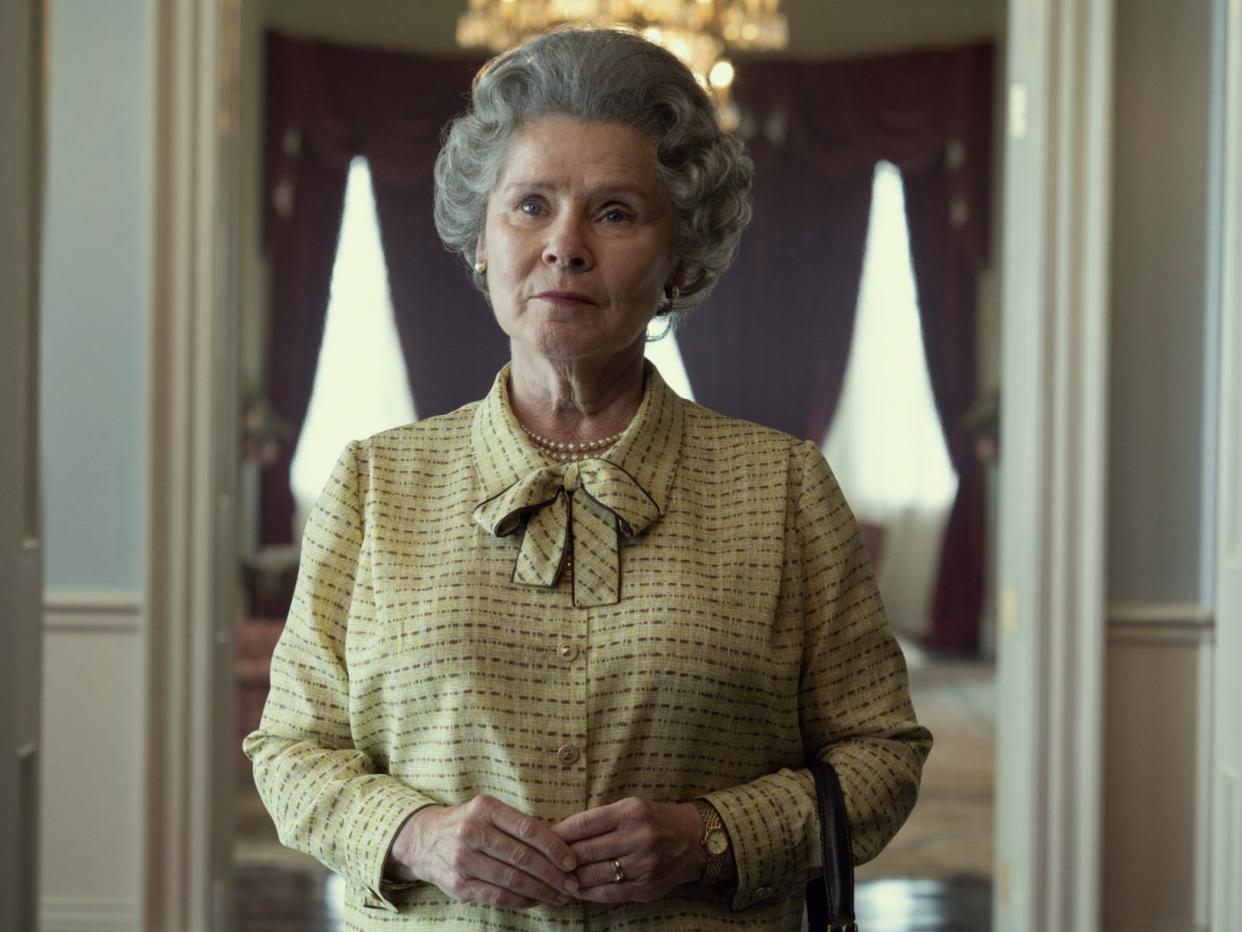 Imelda Staunton as Queen Elizabeth II in the upcoming season of Netflix's The Crown