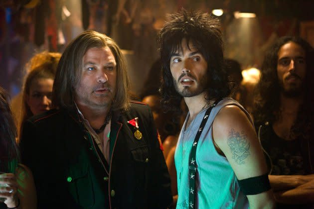 <b>Cave of Wonder </b> <br>Alec Baldwin and Russell Brand lock lips for the film. While that may not be the most interesting fact ever uncovered, what Brand had to say about that kiss is far more revelatory: “The inside of [Alec’s] mouth is beautiful – it’s like a cave of wonder. It’s like going into a cave where civilization began and up on the wall there’s ancient etchings, code, the very DNA of our species written on his gums. His teeth are like living monuments to God,” Brand told Access Hollywood.