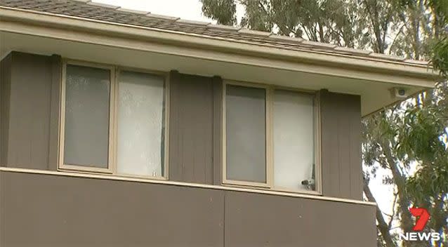 The man leapt from his second storey window to escape. Source: 7 News