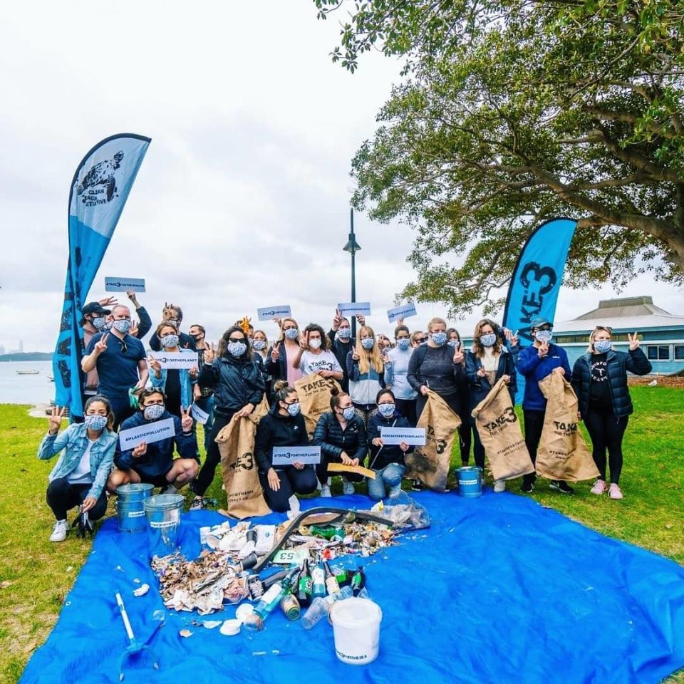 Over 100,000 people have participated in Take 3 beach clean-ups and events so far. Photo: Instagram/take3forthesea.