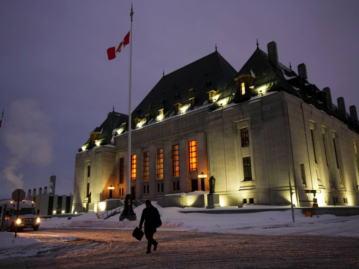 The Supreme Court of Canada is pictured in Ottawa in February 2023. (Sean Kilpatrick/The Canadian Press - image credit)