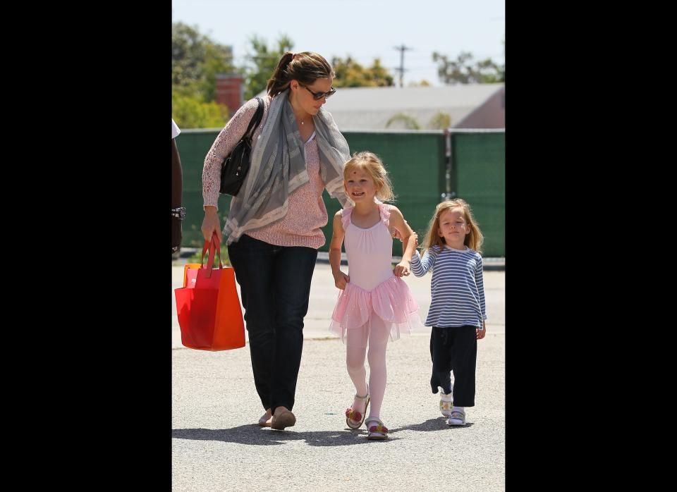 The Affleck girls are out for a stroll on a sunny day in L.A. 