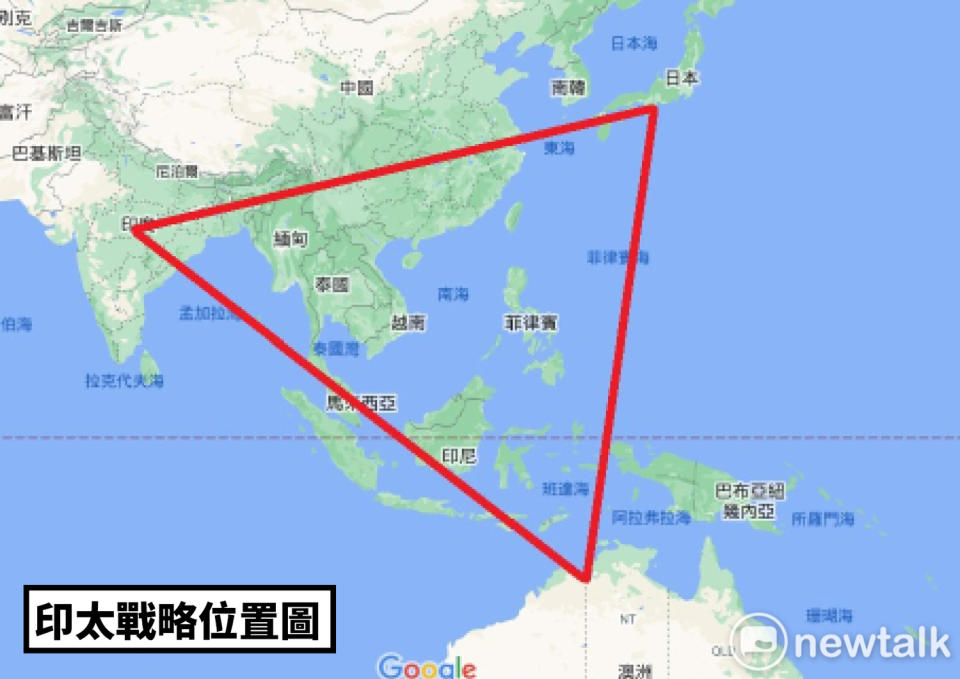 日本、印度和澳洲均為印太同盟國的一員。 圖：新頭殼合成