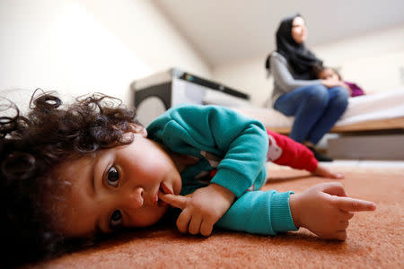 Syrian girl Maya al-Khalaf is seen at home in Wecker, Luxembourg, January 19, 2017. Picture taken January 19, 2017. REUTERS/Yves Herman