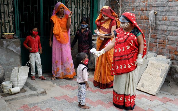 The spread of coronavirus disease on the outskirts of Ahmedabad