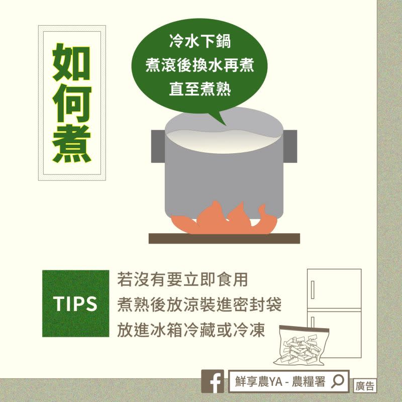 ▲筍子冷水下鍋煮滾後，要再換一鍋水直至煮熟。（圖／農糧署）