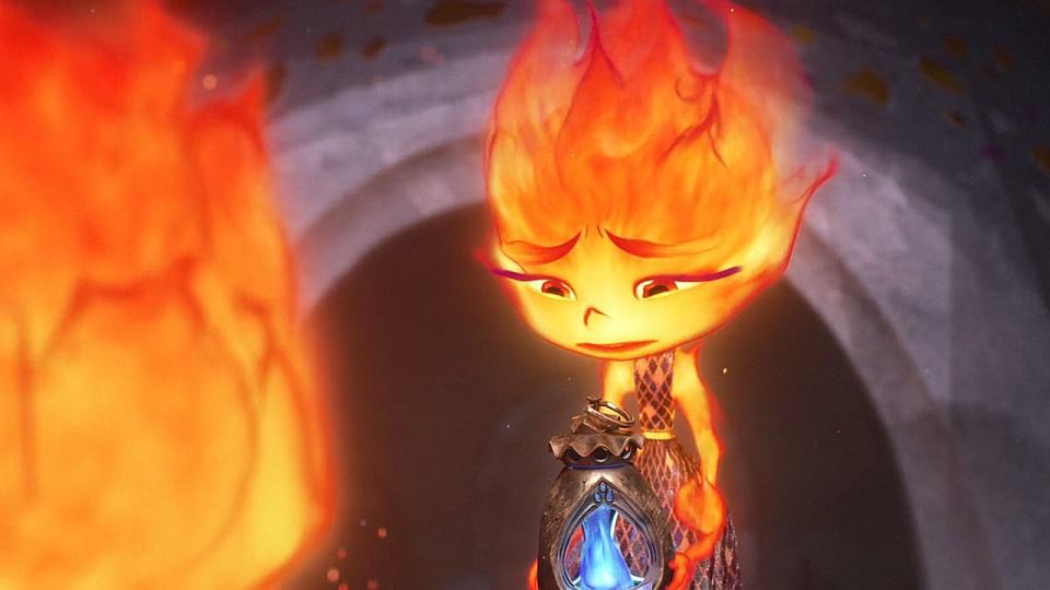 Ember looking sad in Elemental