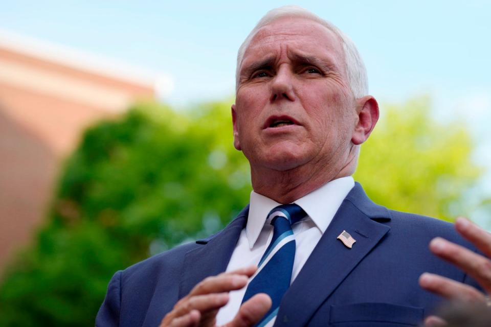 El exvicepresidente estadounidense Mike Pence (Copyright 2022 The Associated Press. All rights reserved)