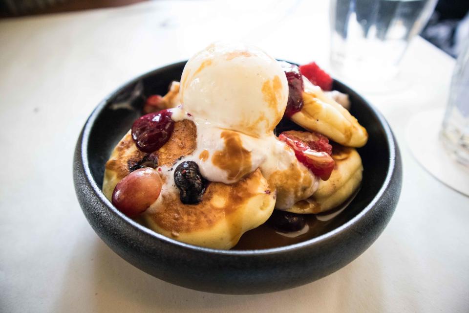 Petit Banana & Blueberry Pancakes at PS. Cafe on Ann Siang Hill.  (PHOTO: Zat Astha for Yahoo Lifestyle Singapore)