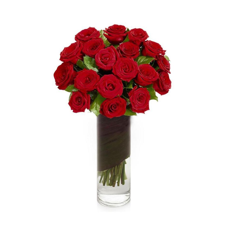 2 Dozen Red Roses in Vase