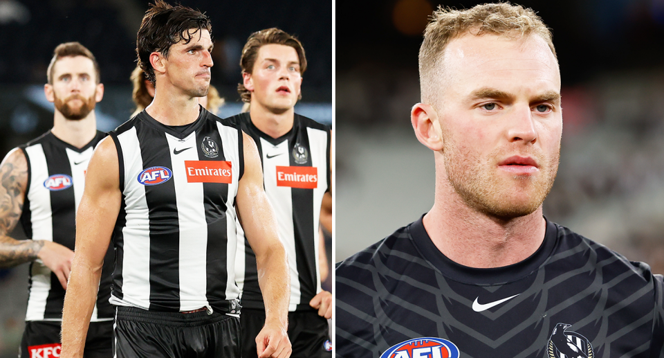 The Pies have been urged to drop several veterans as they look to save their 2024 season. Image: Getty