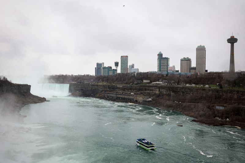 Solar Eclipse that will take place across parts of the United States and Canada on April 8, at Niagara Falls, New York