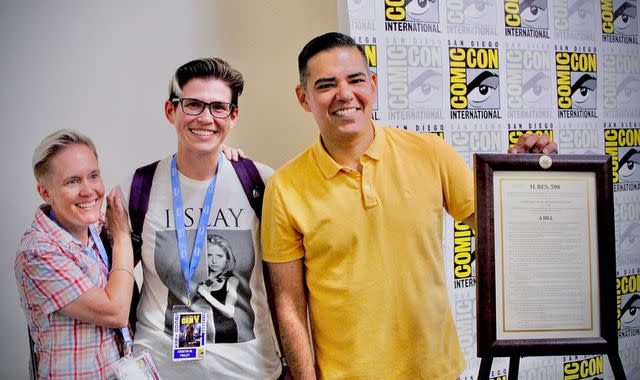 <p>Dylan James</p> Robert Garcia, San Diego Comic Con 2023