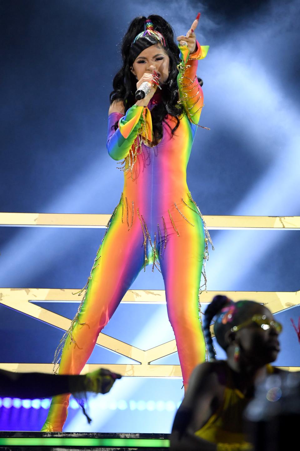 PHILADELPHIA, PENNSYLVANIA - AUGUST 31: Cardi B performs onstage during Made In America - Day 1 at Benjamin Franklin Parkway on August 31, 2019 in Philadelphia, Pennsylvania. (Photo by Kevin Mazur/Getty Images for Roc Nation)