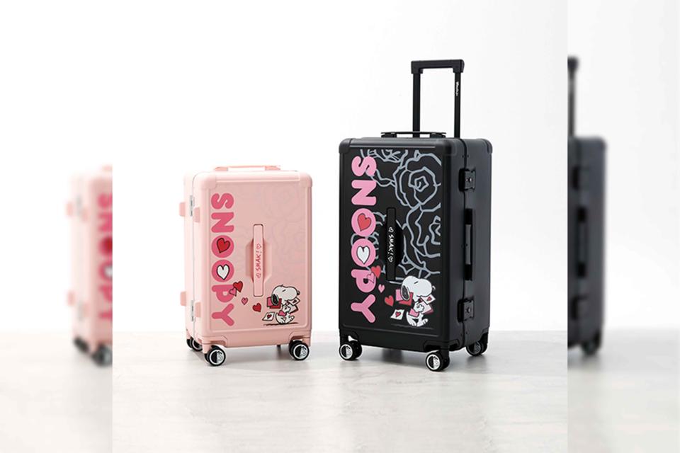 《食尚玩家購物網》SNOOPY LOVE情書款行李箱，24吋原價6980元，優惠價5290元。(圖_TVBS提供)。