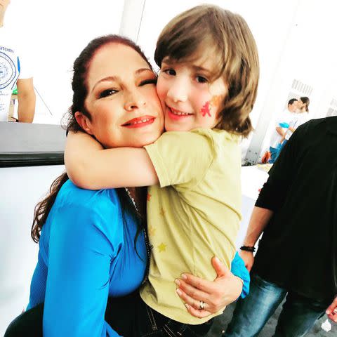 <p>Gloria Estefan Instagram</p> Gloria Estefan and her grandson Sasha Estefan-Coppola