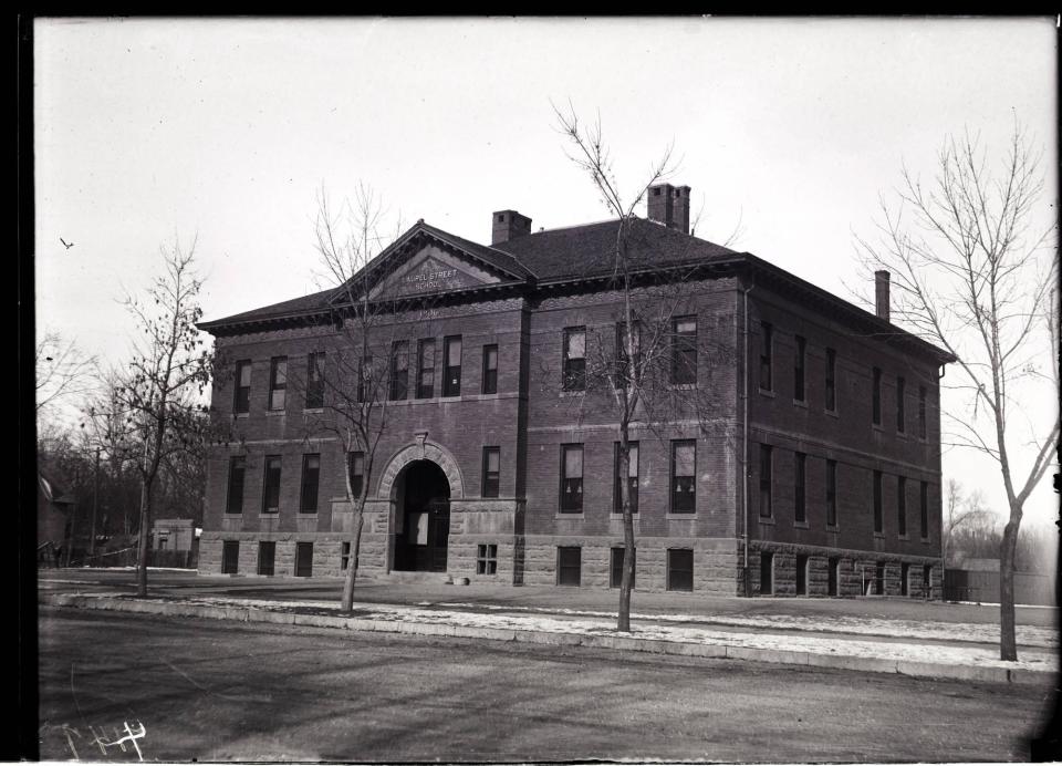 Fort Collins' Laurel Street School pictured between 1914 and 1918.