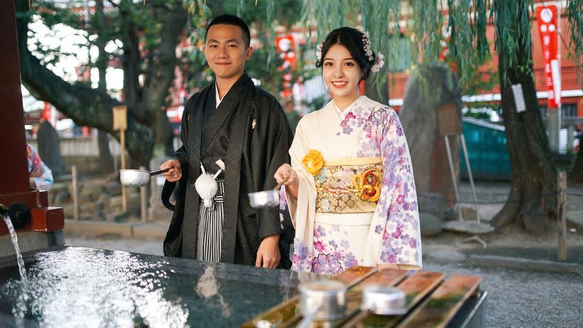 Kimono and Yukata Rental at Kimono Miyabi in Tokyo Asakusa. (Photo: Klook SG)