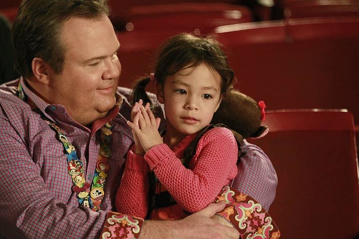 Cam and Lily in "Modern Family."