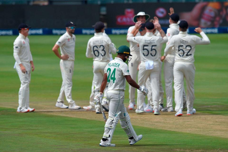 Philander failed to make it through the first over of the day (AFP via Getty Images)