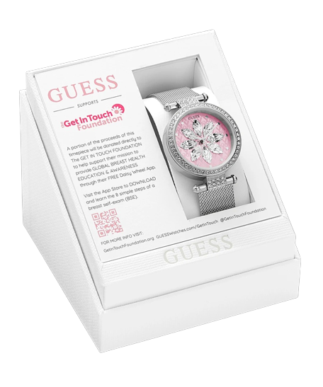 Guess_Watches_Sparkling_Pink_Limited_Edition_Mesh_Watch_presentation_box-new-watch-breast-cancer-watch