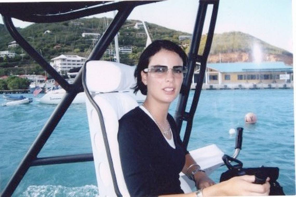 Sarah Ransome, on a vessel en route to Epstein’s private island.