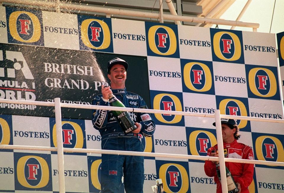 Nigel Mansell won the 1992 British Grand Prix at Silverstone on his way to the drivers’ title (David Jones/PA) (PA Archive)