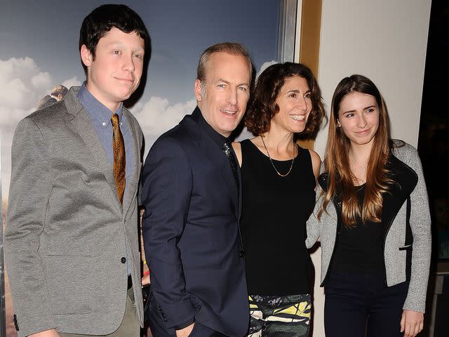 <p>Jason LaVeris/FilmMagic</p> Bob Odenkirk and his wife Naomi Odenkirk with their children at the premiere of 'Better Call Saul' on January 29, 2015 in Los Angeles, California.