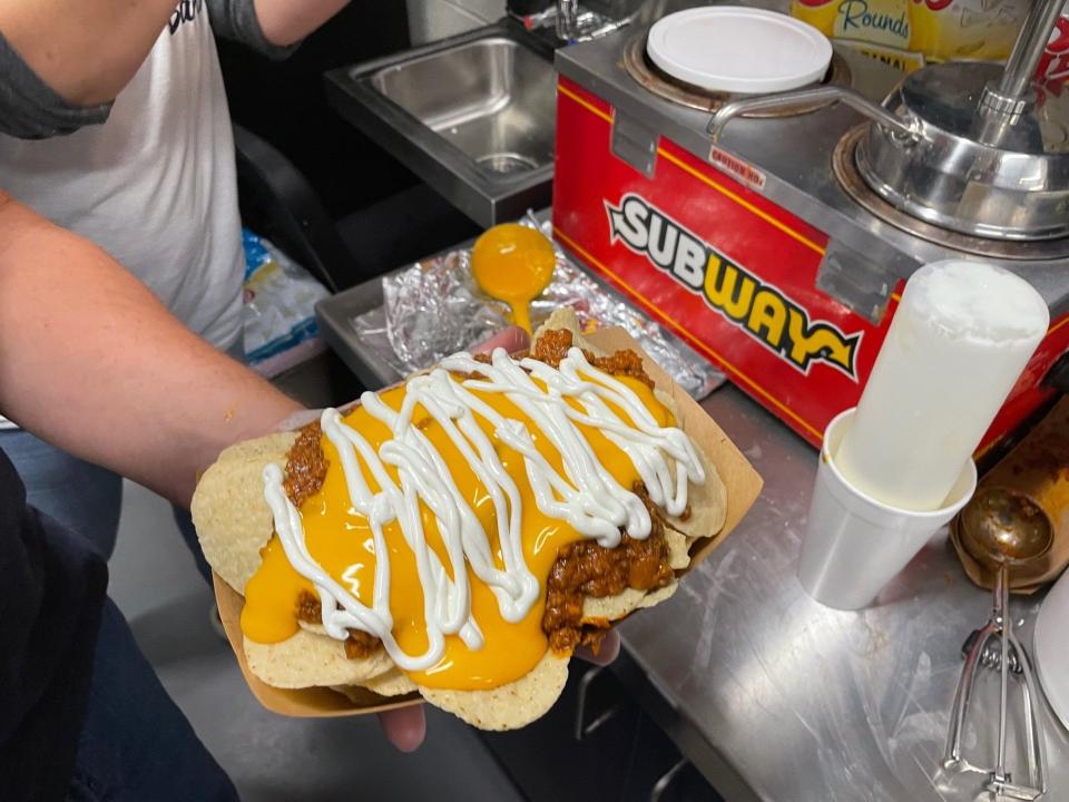 The Canton Repository visited 19 concession stands at high school football stadiums to see what they offer. Shown are the famous cow chips at Fairless.
