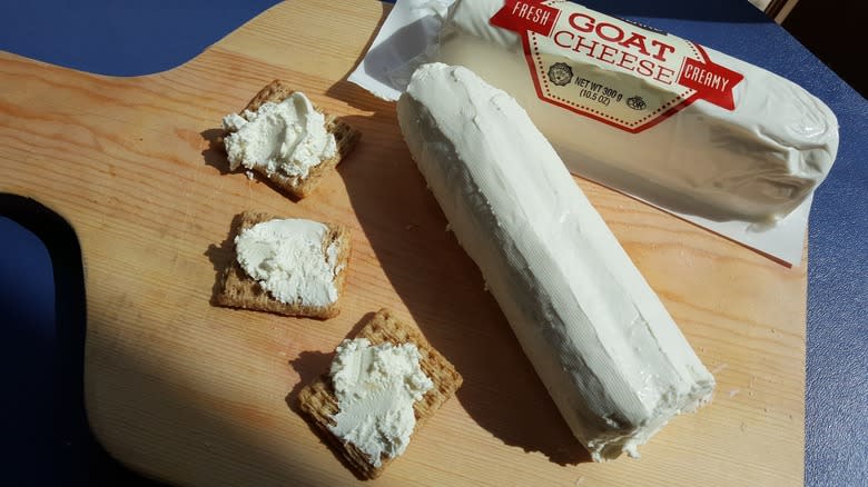 Costco's goat cheese with crackers