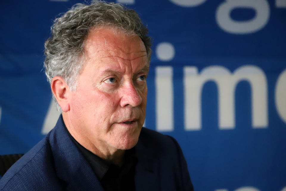 David Beasley, Executive Director of the World Food Programme (WFP), is seen at the WFP headquarters in Niamey on October 9, 2020.<span class="copyright">Souleymane Ag Anara— AFP/Getty Images</span>