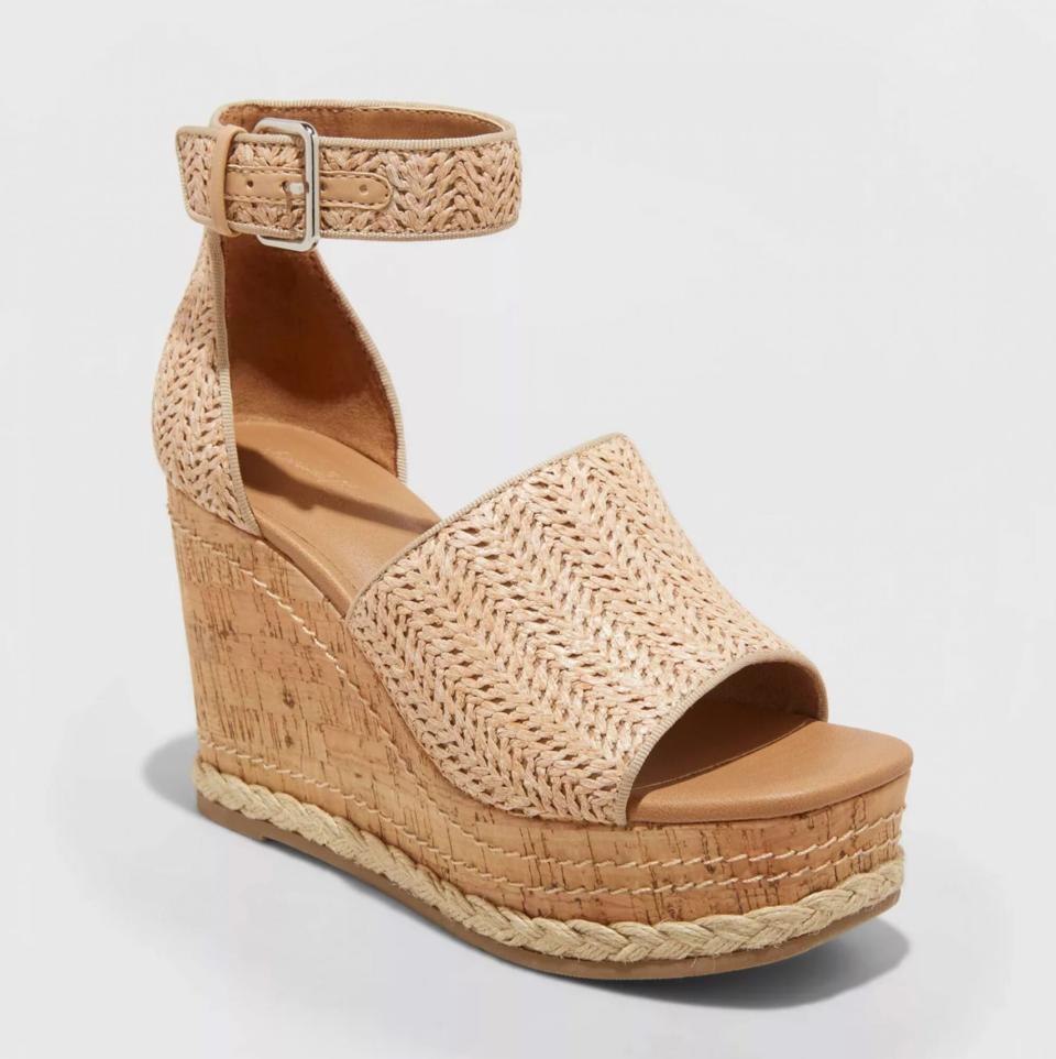 Universal Thread Julianna Cork Wedge Heels