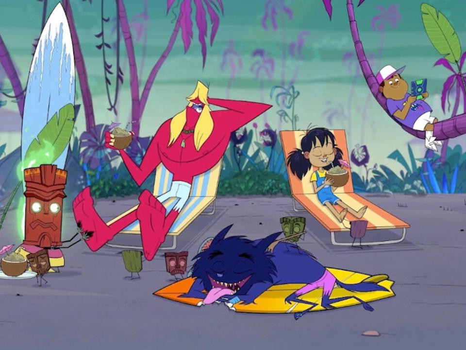 Animated series &quot;Monster Beach&quot; is a collaboration between three countries.