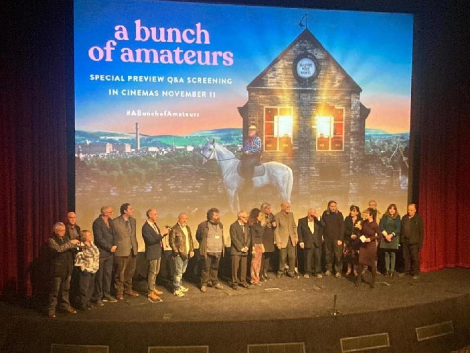 Bradford Telegraph and Argus: The cast of A Bunch of Amateurs at the Homecoming Screening at the National Science and Media Museum 