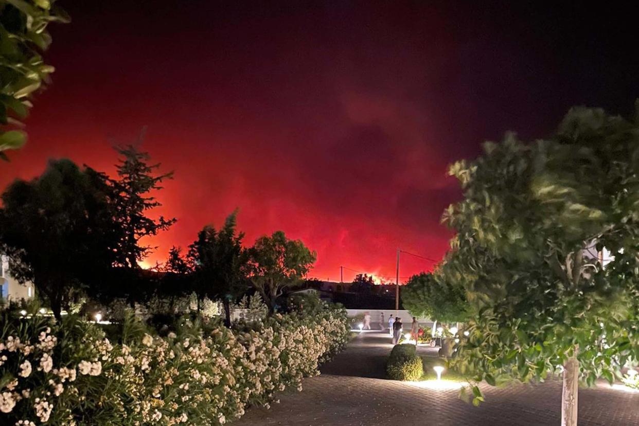 Wildfires on the Greek island of Rhodes (Ian Noble/PA) (PA Media)