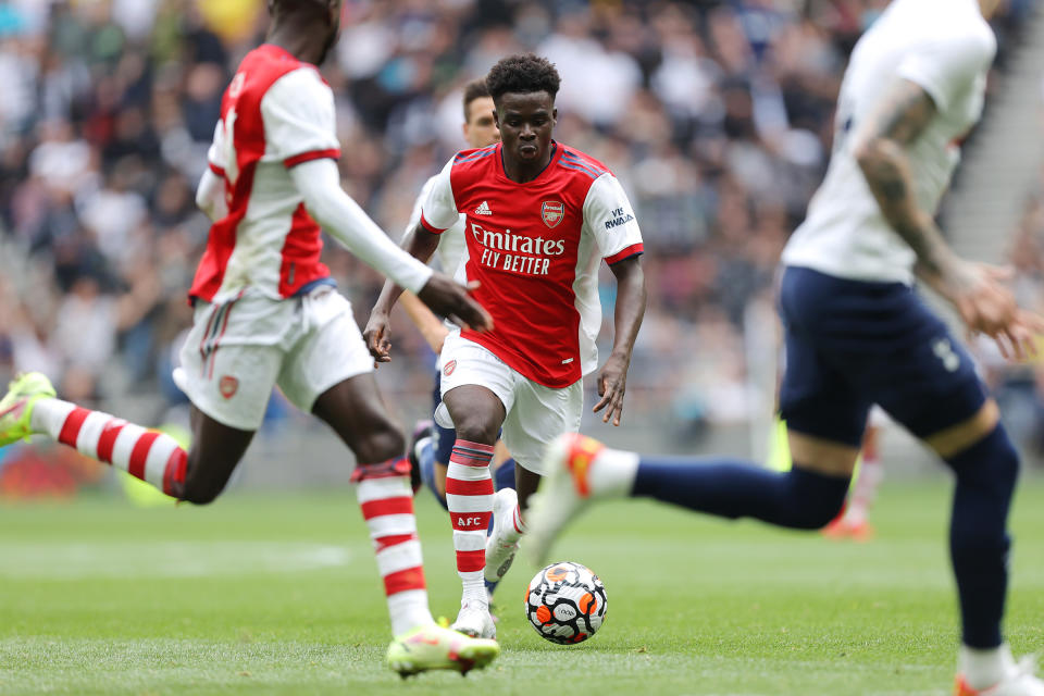 Saka has been Arsenal Player of the Year two years running<span class="copyright">Charlotte Wilson—Offside/Getty Images</span>