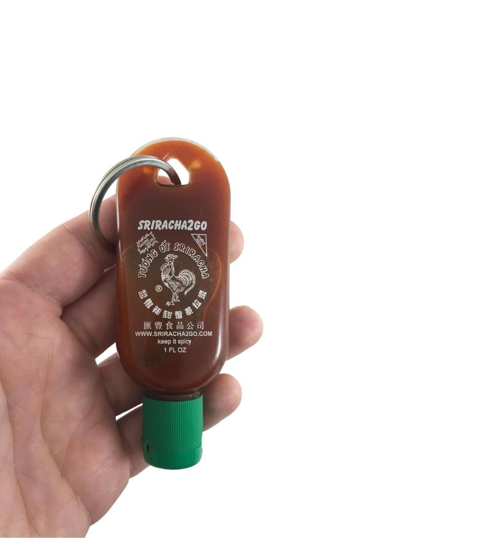 Hot sauce keychain