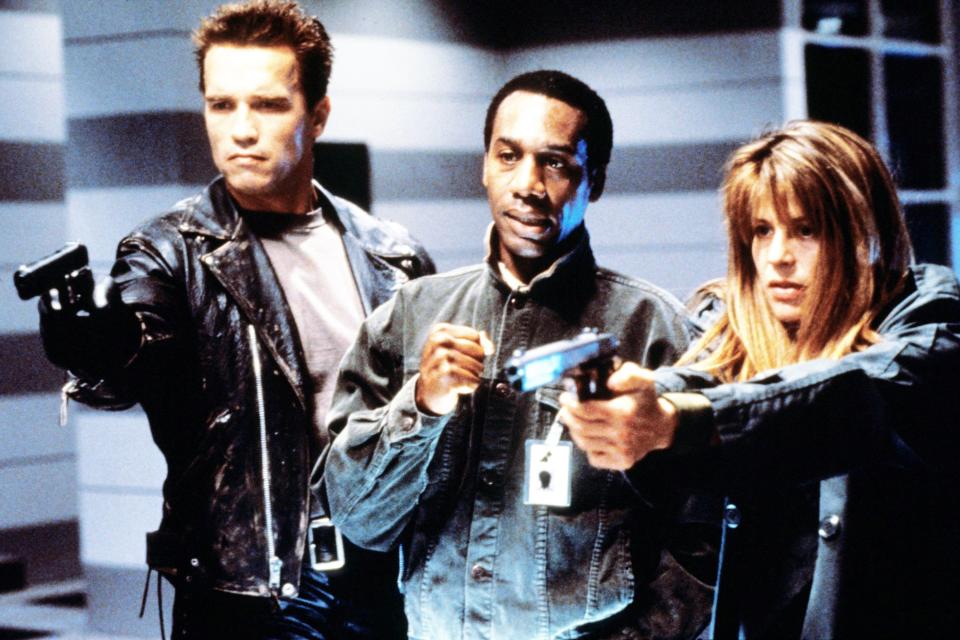 <div><p>"Part of what makes <i>Terminator 2</i> such a great sequel has to do with the growth of the characters. Sarah Connor goes from a meek waiter to a badass soldier. Arnold goes from an evil killing machine to a vicious/cuddly father figure. And the actual baddy is upgraded by like 10 generations and literally could not have been even visually realized in a movie even a few years prior (and he still looks awesome today)! My point is that part of what makes <i>T2</i> so awesome is that it followed <i>T1</i>. They are both great movies, and as far as I'm concerned, they are the only <i>Terminator</i> movies."</p><p>–<a href="https://www.reddit.com/r/AskReddit/comments/r95bcu/comment/hna6riw/?utm_source=share&utm_medium=web2x&context=3" rel="nofollow noopener" target="_blank" data-ylk="slk:u/;elm:context_link;itc:0;sec:content-canvas" class="link ">u/</a><a href="https://www.reddit.com/r/AskReddit/comments/r95bcu/comment/hna6riw/?utm_source=share&utm_medium=web2x&context=3" rel="nofollow noopener" target="_blank" data-ylk="slk:J3553G;elm:context_link;itc:0;sec:content-canvas" class="link ">J3553G</a></p></div><span> Tri-Star / Courtesy Everett Collection</span>