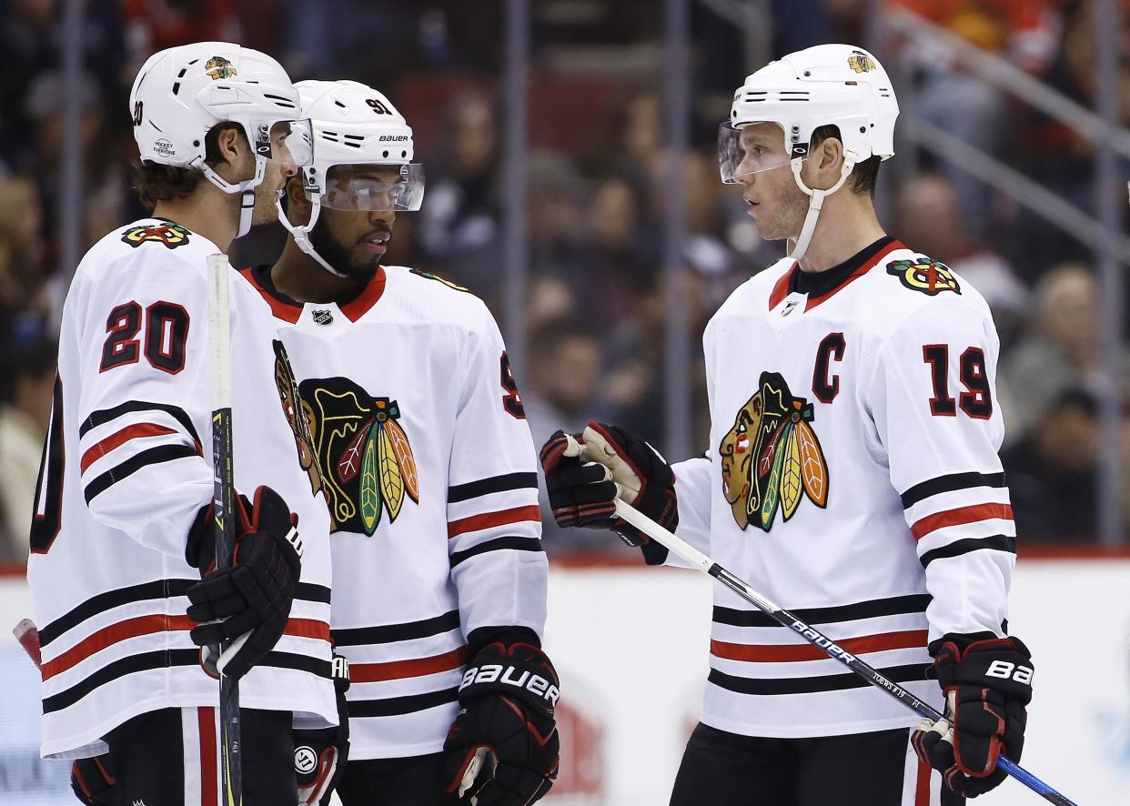 While the Chicago Blackhawks have had quite an impressive run, it seems that the league has now passed the team by. (AP Photo/Ross D. Franklin)