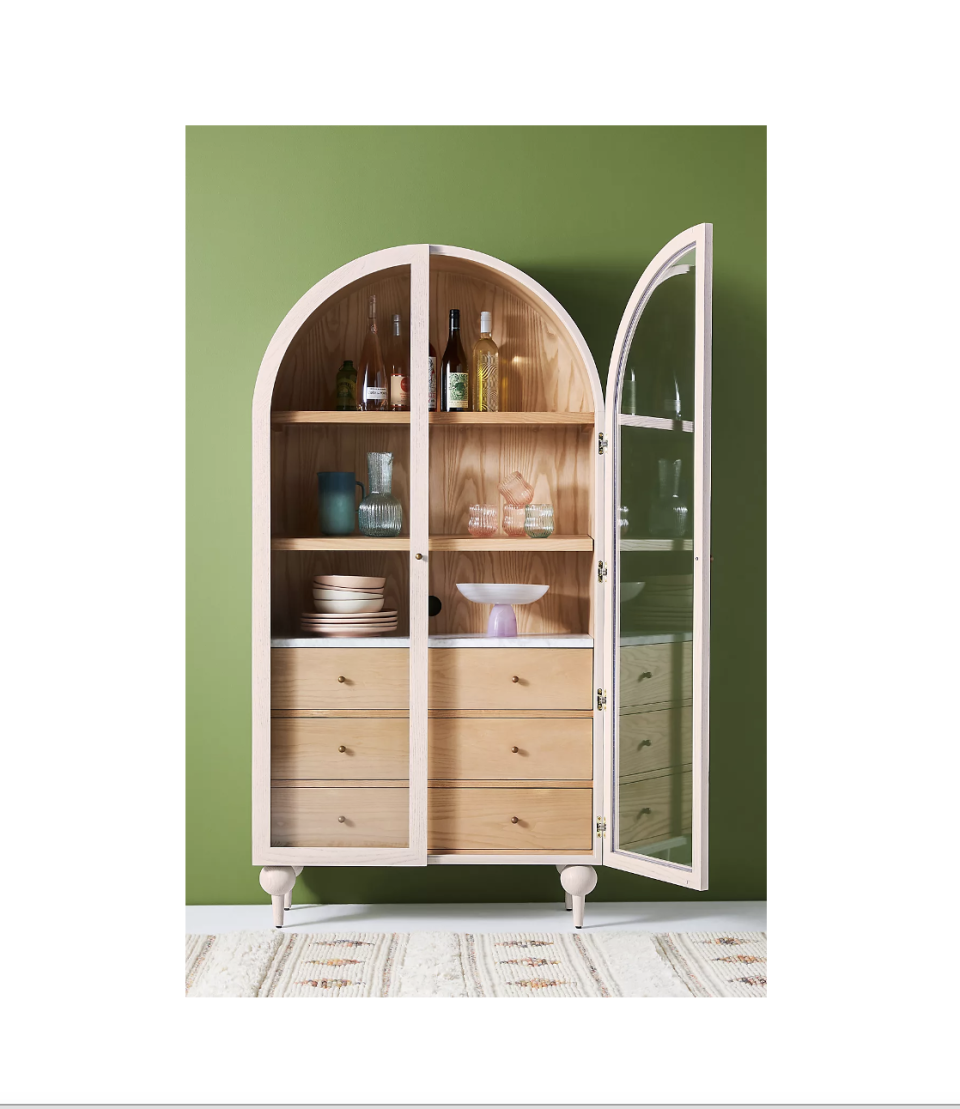 <p>Fern Storage Cabinet</p><p>anthropologie.com</p><p>$2498.00</p><p><a href="https://go.redirectingat.com?id=74968X1596630&url=https%3A%2F%2Fwww.anthropologie.com%2Fshop%2Ffern-storage-cabinet&sref=https%3A%2F%2Fwww.cosmopolitan.com%2Flifestyle%2Fa42447878%2Fkitchen-trends-2023%2F" rel="nofollow noopener" target="_blank" data-ylk="slk:Shop Now;elm:context_link;itc:0;sec:content-canvas" class="link ">Shop Now</a></p><span class="copyright">Anthropologie</span>