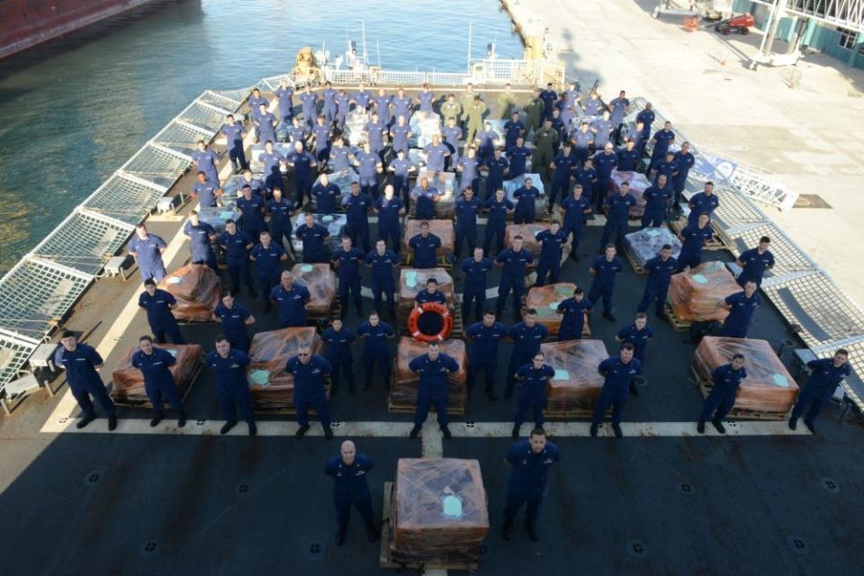 US Coast Guard cocaine drug seizure