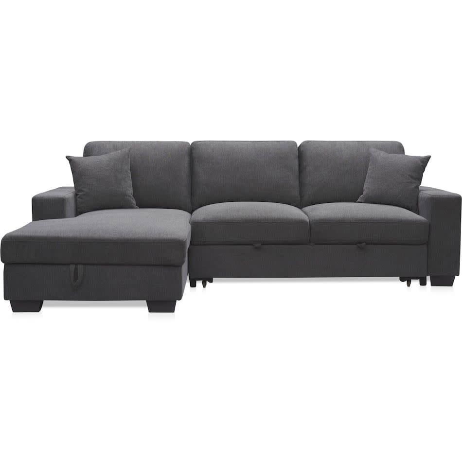 <p><a href="https://www.valuecityfurniture.com/product/group/living-room/seating/sectionals/milo-2-piece-sleeper-sectional-with-left-facing-chaise-charcoal/2418181/2392649" rel="nofollow noopener" target="_blank" data-ylk="slk:Shop Now;elm:context_link;itc:0;sec:content-canvas" class="link rapid-noclick-resp">Shop Now</a></p><p>Milo 2-Piece Sleeper Sectional</p><p>valuecityfurniture.com</p><p>$1299.98</p><span class="copyright">Courtesy of Retailer</span>
