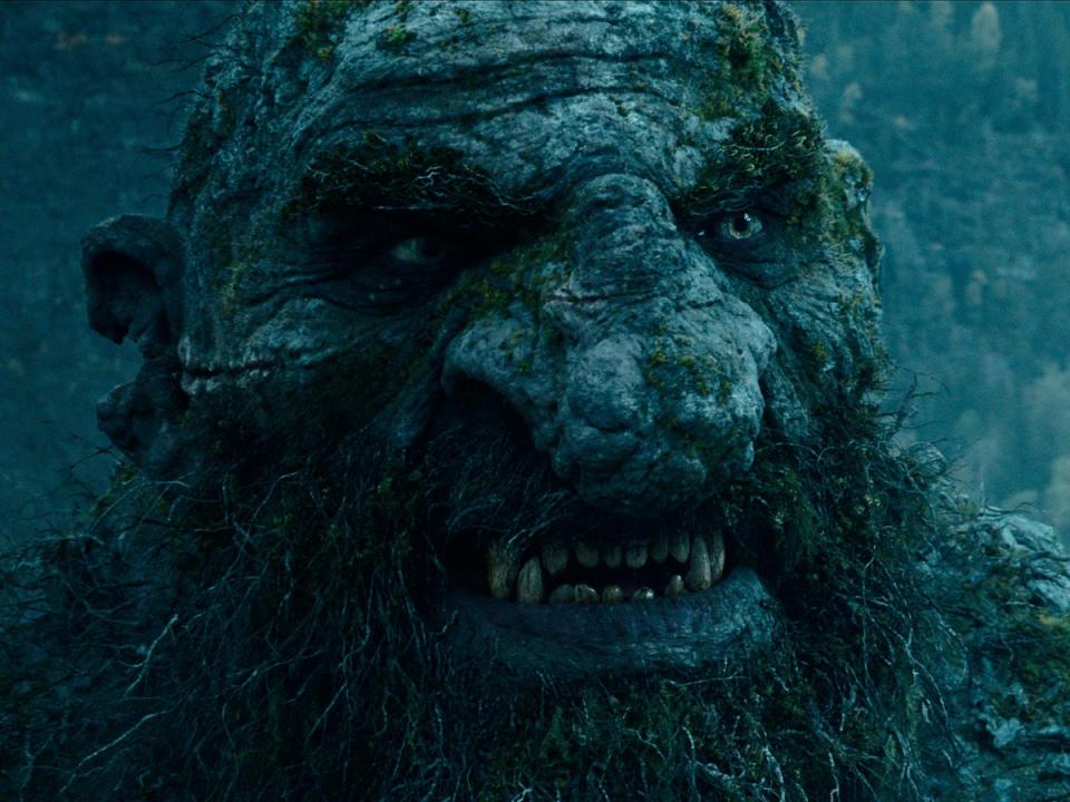 The titular troll seen in close-up in the 2022 Norwegian monster movie ‘Troll' (Netflix)