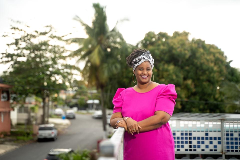 Gloriann Sacha Antonetty Lebrón: founder of the first publication in Puerto Rico dedicated to amplifying Afro-Latinx voices, Revista Etnica, in her office in Carolina, Puerto Rico on Feb.1, 2024.