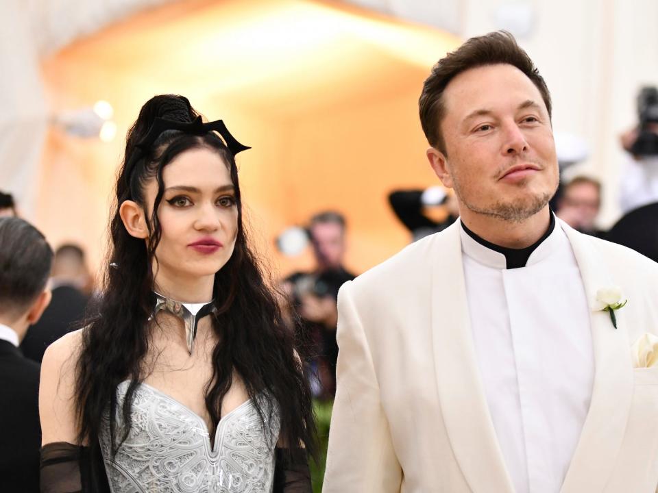 elon musk grimes dating met gala