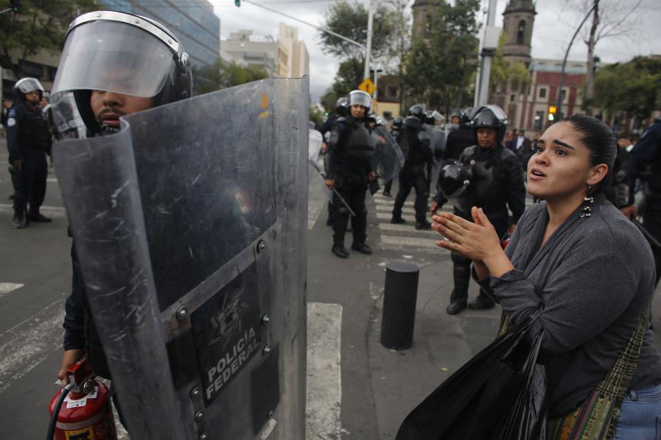 Clashes in Mexico City